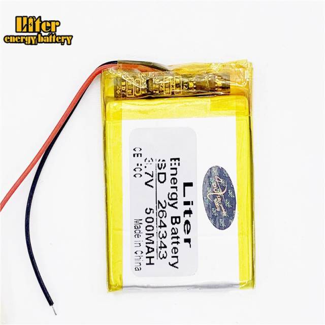 Size 264343 3.7v 500mah Lithium Polymer Battery With Board For Mp4 Digital Products Liter energy battery