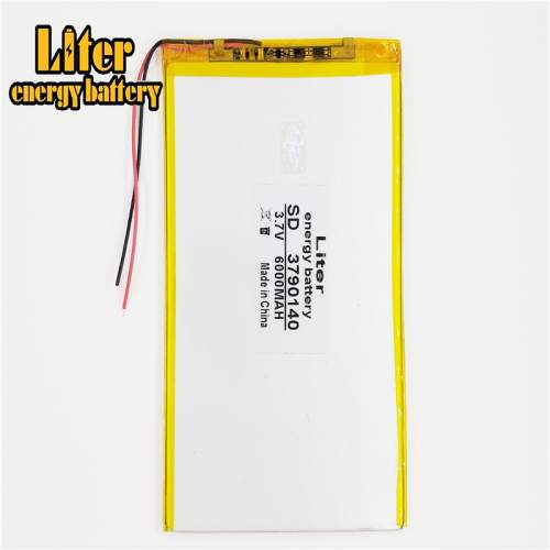 3.7V 3790140 6000mah BIHUADE  Polymer lithiumion Battery With High Quality Li-ion Tablet pc battery For 7,8,9 inch tablet PC