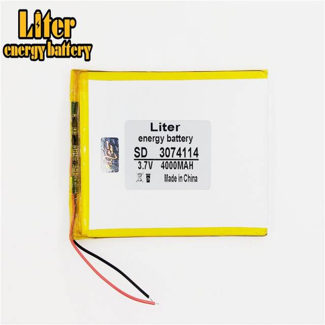 3074114 3.7 V 4000Mah Liter energy battery Lithium Polymer Battery Ultra-thin High-capacity Diy Tablet