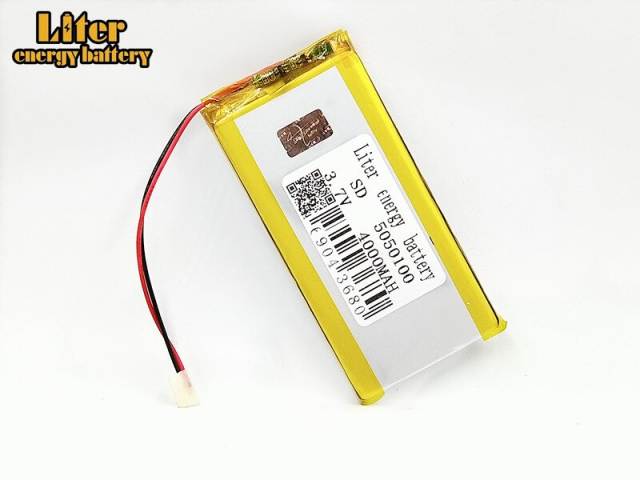 3.7V polymer lithium battery 5050100 4000mAh BIHUADE Rechargeable Li-ion Cell Rechargeable For MP4 MP5 DVD Tablet GPS Toys