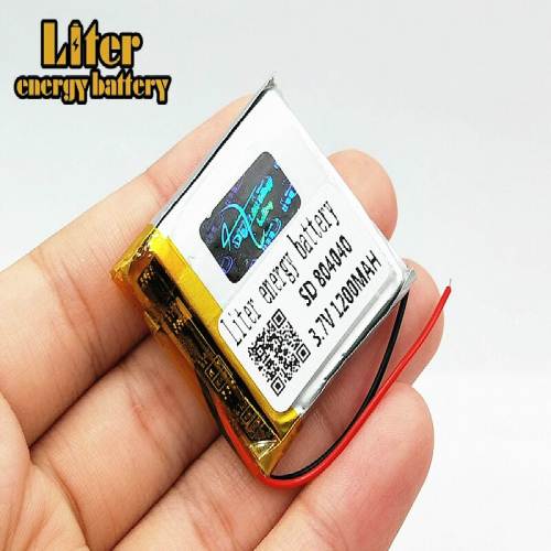 3.7V 804040 1200mAh Liter energy battery polymer lithium battery Rechargeable Li-ion Cells For Camera MP3 MP4 MP5 GPS DVD LED Light