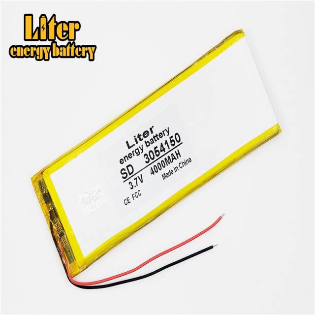 3.7 V lithium polymer  3054150 4000mah Liter energy battery tablet MID built-in battery