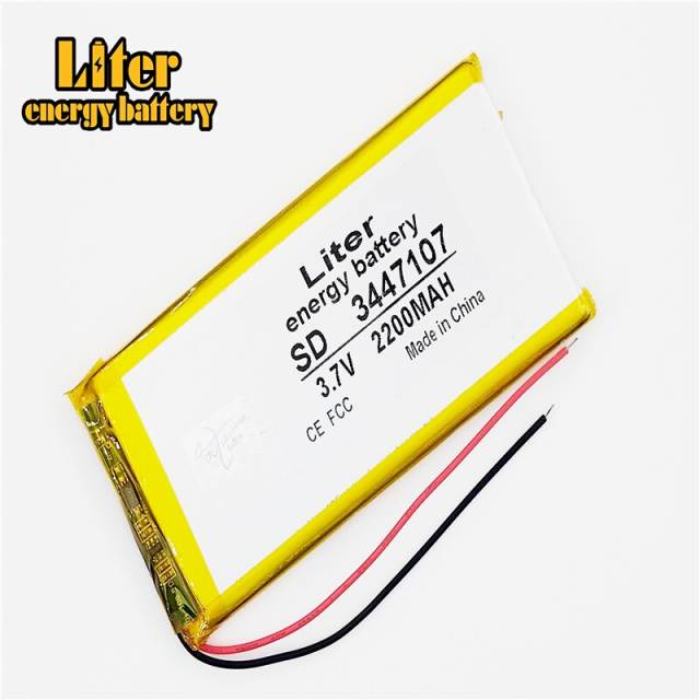 3.7V,2200mAH,3447107 Liter energy battery Polymer lithium ion Li-ion battery for tablet pc,GPS,E-BOOK;POWER BANK