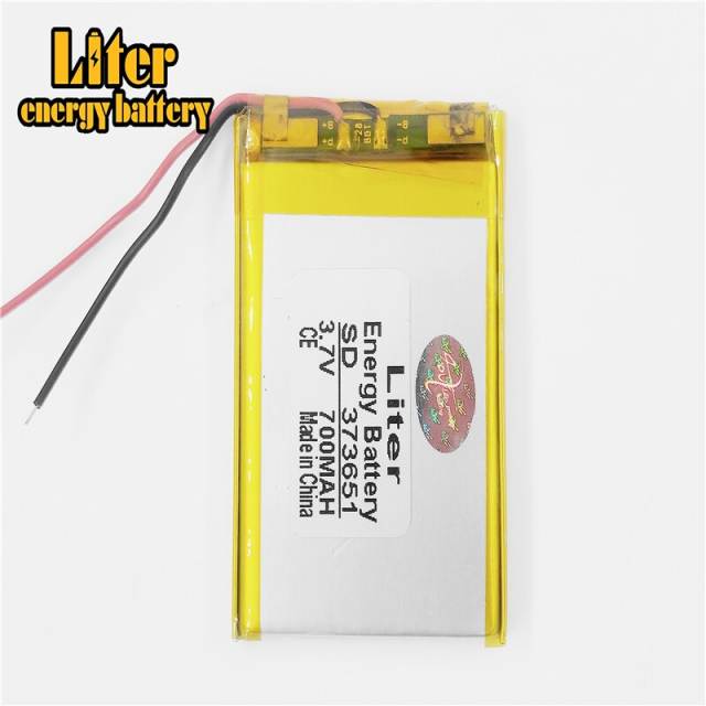 3.7V 700mAh 373651 BIHUADE Lithium Polymer Rechargeable Battery cells For Mp3 MP4 MP5 GPS mobile bluetooth