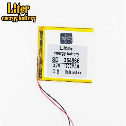 3.7v 1200mah 354866 Liter energy battery Lithium Polymer Battery With Board For Mp4 Mp5 Gsp Digital Product