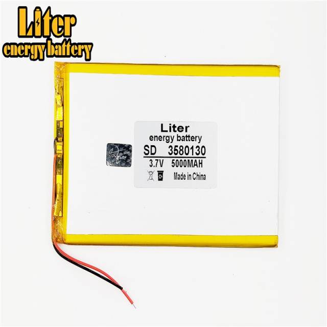 3.7V 3580130 5000mah Liter energy battery Polymer lithiumion Battery With High Quality Li-ion Tablet pc battery For  tablet PC