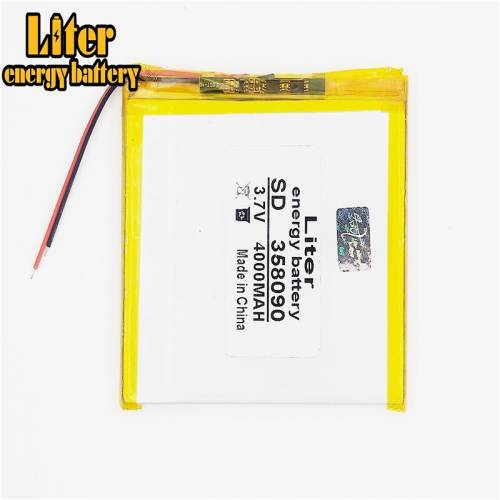 358090 3.7v 4000mah Liter energy battery (polymer Lithium Ion Battery) Li-ion Battery For Tablet Pc 7 Inch 8 Inch Battery