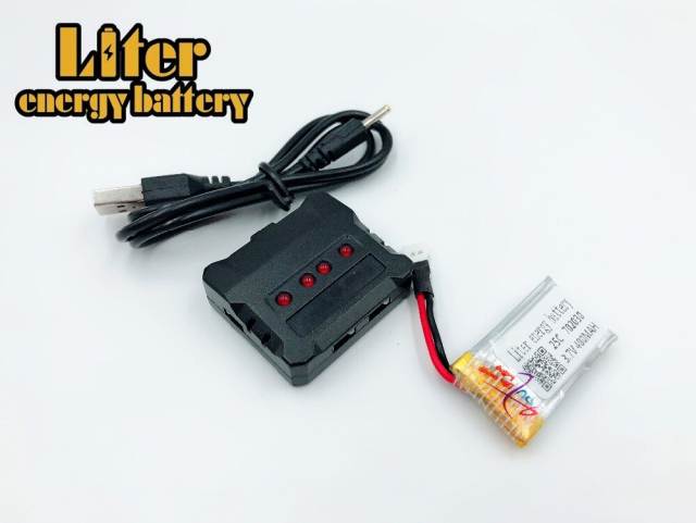 3.7V 400mAh Battery For 702030 Helicopter Mini Aircraft Spare Parts Air Vehicle Backup Battery Helicopter Accessories + charger