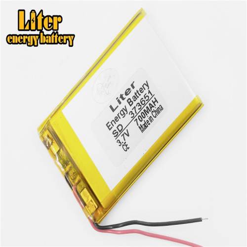 3.7V 700mAh 373651 BIHUADE Lithium Polymer Rechargeable Battery cells For Mp3 MP4 MP5 GPS mobile bluetooth