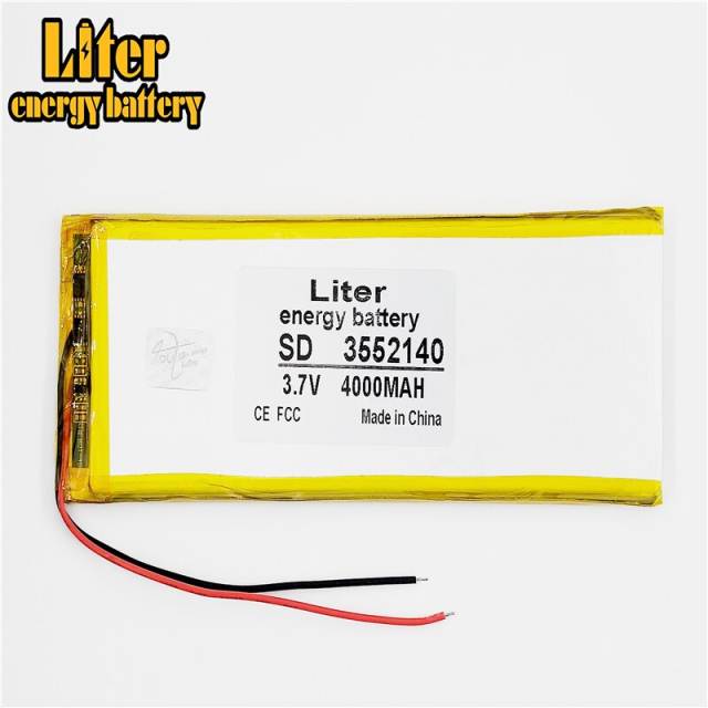 3552140 4000Mah 3.7 V Liter energy battery Lithium Polymer Battery Rechargeable  Tablets Battery