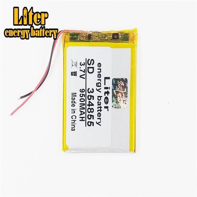 3.7v 950mah 354855 Liter energy battery Lithium Polymer Battery With Board For  Mp4 Mp5 Gsp Digital Product