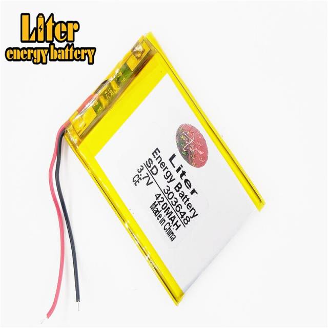 3.7V 420mah 303648 Liter energy battery Lithium Polymer Rechargeable Battery For Mp3 MP4 MP5 GPS Vedio Game toys