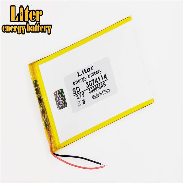 3074114 3.7 V 4000Mah Liter energy battery Lithium Polymer Battery Ultra-thin High-capacity Diy Tablet