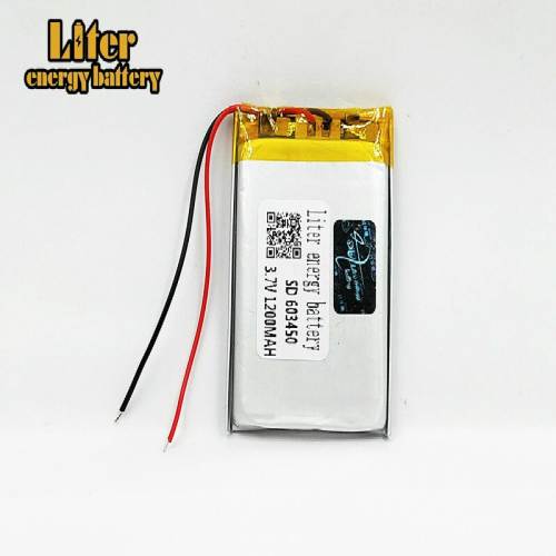 Size 603450 3.7V 1200mah BIHUADE Lithium polymer Battery For MP3 MP4 MP5 GSP DVD LED Light Camera Digital Products