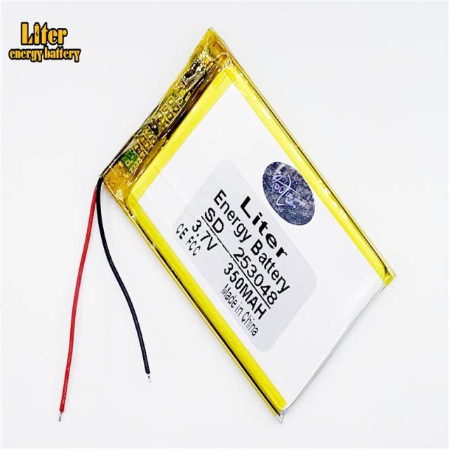 Size 253048 3.7v 350mah Liter energy battery Lithium Polymer Battery With Board For Mp3 Mp4 Gps Digital Products