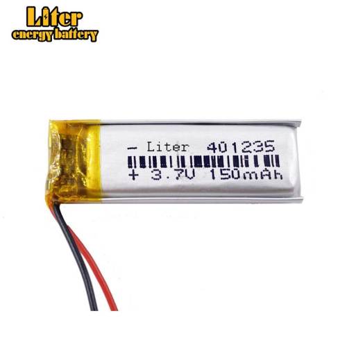 3.7V 150mAh 401235 BIHUADE Lithium Polymer Li-Po li ion Rechargeable Battery For Mp3 MP4 MP5 GPS mobile bluetooth