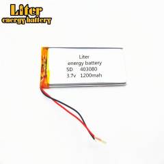 3.7V 1200mAh 403080 Liter energy battery Rechargeable Battery  For Mp3 MP4 MP5 GPS mobile bluetooth