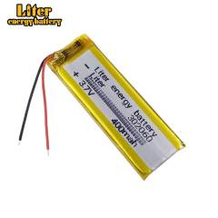 3.7v 302060 400mah Liter energy battery Polymer Lithium Battery  Mp4 Mp3 Recording Pen N10 Md Special Battery