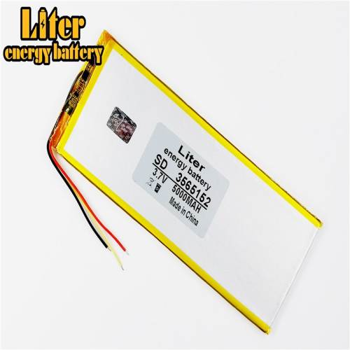 3 line 3565152 3.7V 5000mAh Liter energy battery  Polymer lithium ion / Li-ion battery for tablet pc,POWER BANK,cell phone