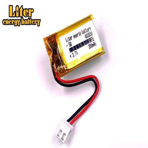 XH2.54 200mAh 402030 3.7V Liter energy battery lithium polymer battery headset Bluetooth Keyboard recorder controller