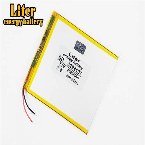 3.7V 4000mAH 3294107  Liter energy battery polymer lithium ion battery Li-ion battery for tablet pc