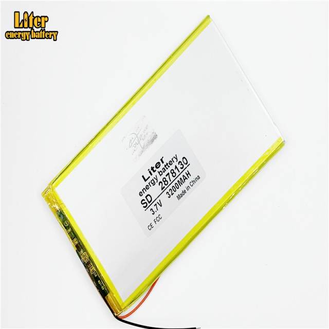 3.7V 2878130 3200mah Liter energy battery Polymer lithium ion battery 7 , 8 ,9 inches Tablet batteries