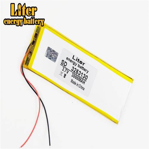 3.7v 3000mah,3253130 Liter energy battery Polymer Lithium Ion / Li-ion Battery For Tablet Pc,power Bank,cell Phone,speaker