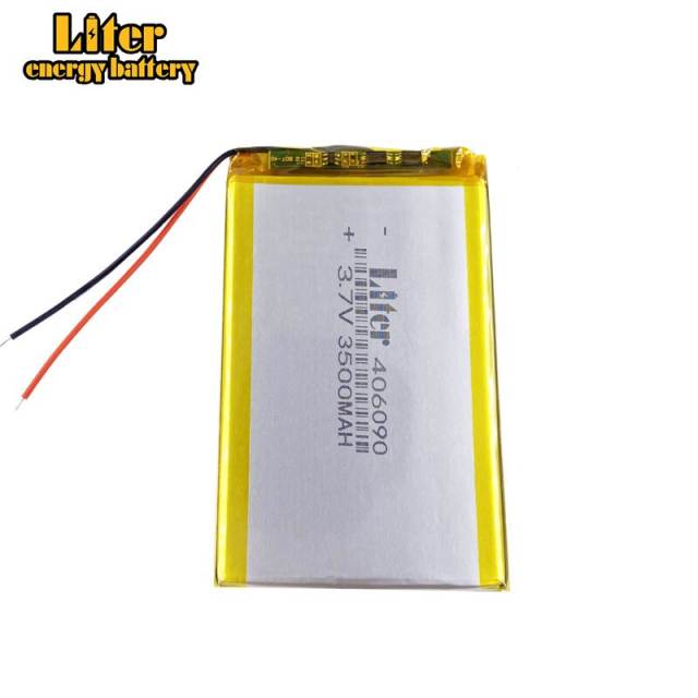 406090 3.7v 3500mah Liter energy battery Lithium Polymer Battery With Board For Tablet V3000hd Mp4 Gps