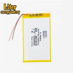 2000MAH 3.7V 367078 Liter energy battery can be customized wholesale CE FCC ROHS MSDS quality certification