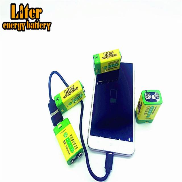 USB Battery 9V 1200mAh  Liter energy battery Li-polymer Rechargeable   lithium battery for Toy Remote Control Bank power