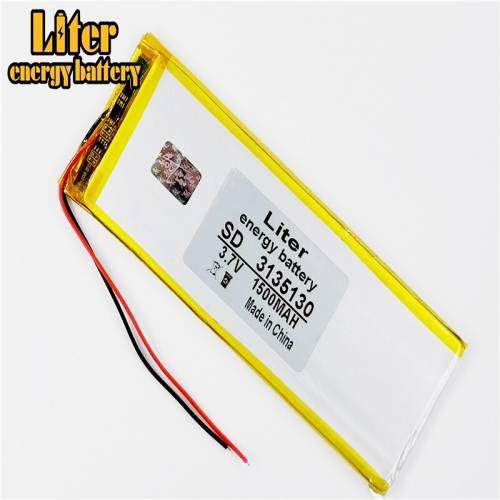 3.7V 1500mAh 3135130 BIHUADE Lithium Polymer Li-Po Rechargeable Battery For DIY PAD GPS E-Book Tablet PC Power Bank