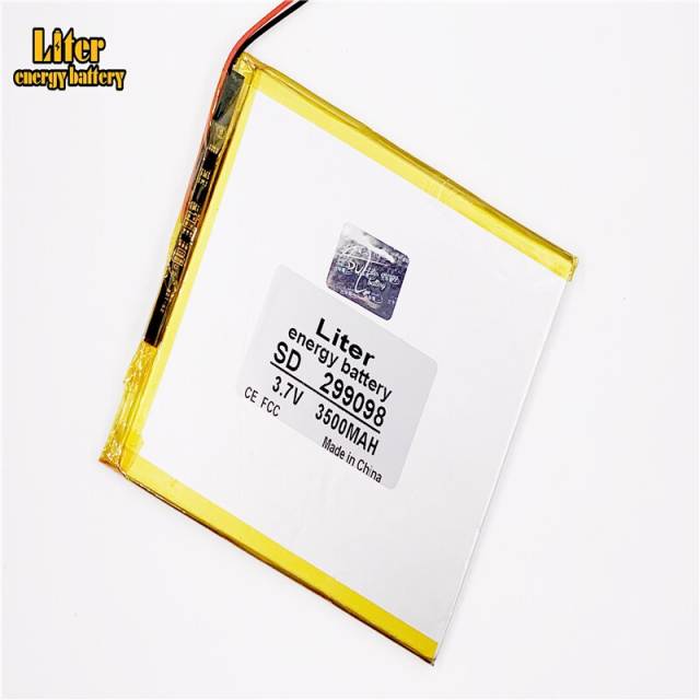 Size 299098 3.7v 3500mah Liter energy battery Lithium Polymer Battery With Board For Pda Tablet Pcs Digital Products