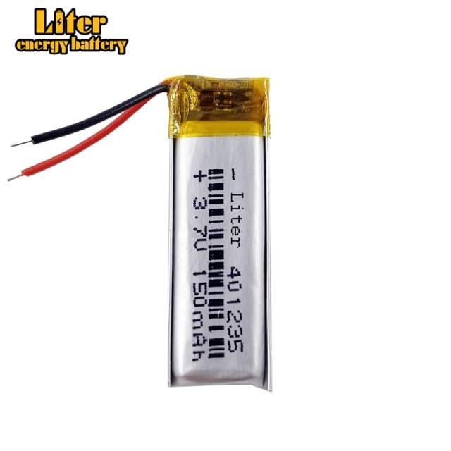 3.7V 150mAh 401235 BIHUADE Lithium Polymer Li-Po li ion Rechargeable Battery For Mp3 MP4 MP5 GPS mobile bluetooth