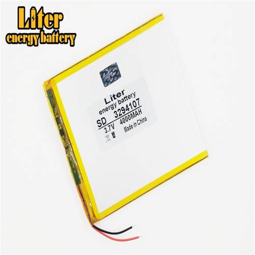 3.7V 4000mAH 3294107  Liter energy battery polymer lithium ion battery Li-ion battery for tablet pc
