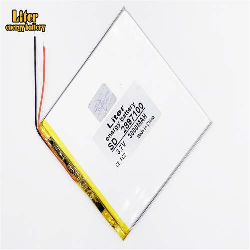 3.7V 3000mah 2897100 BIHUADE Li-ion battery for tablet pc,e-book,gps,mp4 Lithium Polymer Rechargeable Batteries Tablets battery