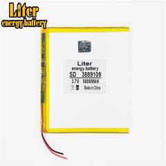 3.7V,5000mAH 3889109 Liter energy battery (polymer lithium ion battery) Li-ion battery for tablet pc 7 inch 8 inch 9inch