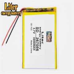 3.7v 3000mah 367086 Liter energy Lithium Polymer Battery With Board For Mp4 Mp5 Gsp Digital Product