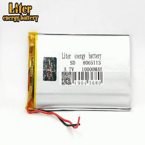 8565113 10000mAh Li-ion 3.7V BIHUADE Rechargeable Battery Lithium Polymer With PCM Backup Power Digital Products Tablet