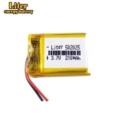 Liter energy battery 3.7V 502025 210MAH polymer lithium MP3 MP4 MP5 GPS Bluetooth small toys