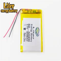 323450 600mah Liter energy battery  Li-Po lithium polymer battery 3.7v For GPS MP3 MP4 MP5 DVD  Toy Driving Recorder