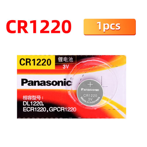 Original 1PCS Panasonic CR1220 Coin Cell Button Batteries DL1220 BR1220 ECR1220 LM1220 3V Lithium Battery For Toys LED Watches