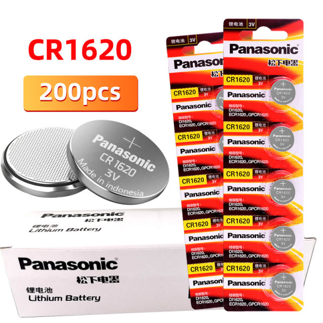 Brand New Panasonic original CR1620 button battery cr1620 ECR1620 GPCR1620 3v lithium battery for game PDA LED light