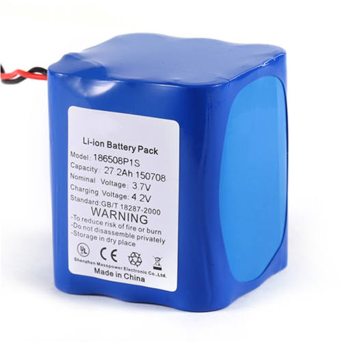 Li ion battery pack 3.7v 27.2ah deep cycle lithium led solar lamp battery pack