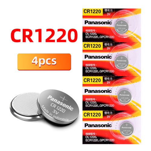 Original Panasonic CR1220 Coin Cell Button Batteries 3V Lithium Battery For Car Remote Control Electric Remote Control