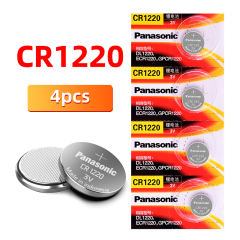 Original Panasonic CR1220 Coin Cell Button Batteries 3V Lithium Battery For Car Remote Control Electric Remote Control