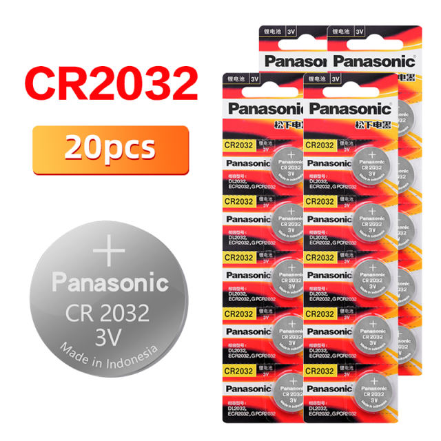 Original PANASONIC  cr2032 Button Cell Batteries 3V Coin Lithium Battery For Watch Remote Control Calculator cr2032