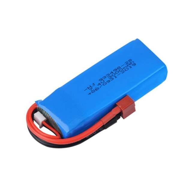 7.4V 3000mAh Upgraded Lipo Battery For Wltoys 1/14 144001 RC Car Boat Spare Parts 933498-2s 7.4v Battery T Plug 1 order