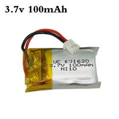 3.7v 100mah 651620 Lipo Battery For Hubsan Q4 Wltoys V272 Cheerson Cx-10 Cx-10a Fq777-124 Mini RC Quadcopter Drone Spare Parts