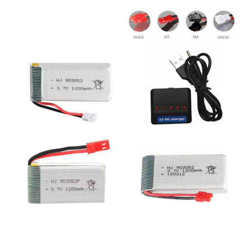 lipo Battery 3.7V 1200mAh 903052 Battery for KY601S Syma X5c X5 X5SC X5SW M18 H5P RC Drone Quadcopter Spare Parts 1pcs