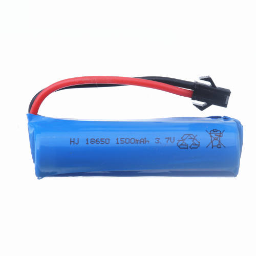 3.7V 1500mAh 18650 rechargeable Battery For RC helicopter Airplanes car Boat Toys Spare Parts 3.7v Li-ion battery SM plug